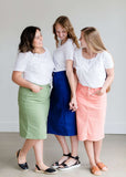 Remi Sage Midi Skirt