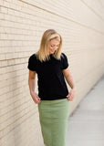 Remi Sage Midi Skirt