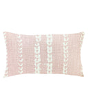vines lumbar pillow in blush