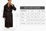 Men's Red Luxury Long Waffle Bathrobe