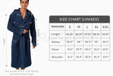 Men's Navy Turkish Cotton Loose Cut Terry Bathrobe