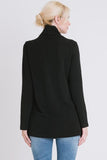 Cowl Neck Sweater With Zipper
