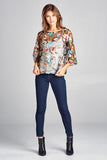 ALL OVER EMBROIDERED SHEER TOP