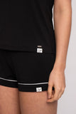Bamboo Cami and Short Pajama Set in Black