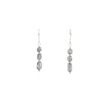Blue Flashes ~ Iridescent Labradorite Sterling Silver Earrings