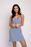 EcoVero Chemise Nightdress in Blue