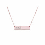 Horizontal Bar Mama Necklace