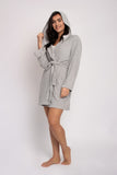 Organic Cotton Robe in Grey