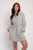 Organic Cotton Robe in Grey