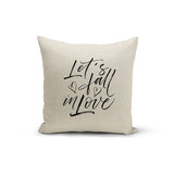Fall in Love Pillow Cover