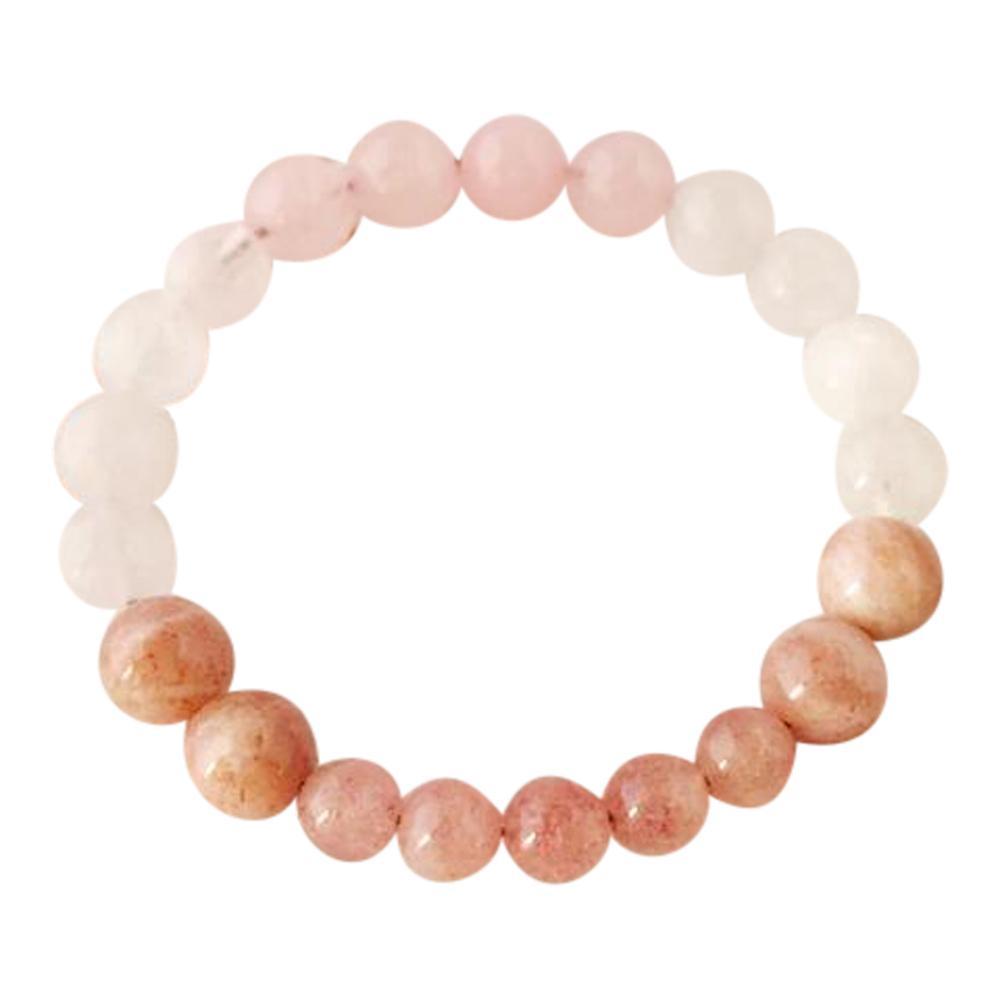 Muscovite, Rose Quartz & Moonstone Bracelet
