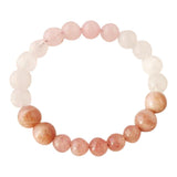 Muscovite, Rose Quartz & Moonstone Bracelet
