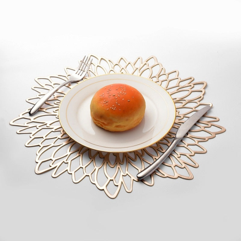 Gold Flower Placemat