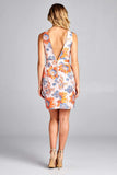 Multi-color Printed Dress