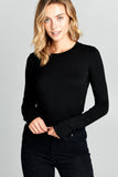 LONG SLEEVE SOLID TOP