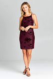 Crushed Velvet Bodycon Mini Dress