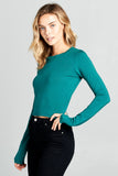 LONG SLEEVE SOLID TOP
