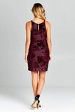 Crushed Velvet Bodycon Mini Dress