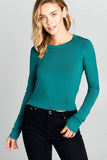 LONG SLEEVE SOLID TOP
