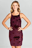 Crushed Velvet Bodycon Mini Dress