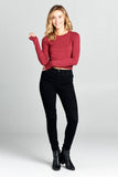 LONG SLEEVE SOLID TOP