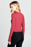 LONG SLEEVE SOLID TOP