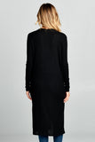 Long Sleeve Ribbed Cardigan