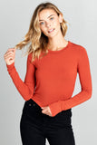 LONG SLEEVE SOLID TOP