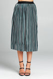 Striped Midi Skirt