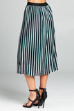 Striped Midi Skirt