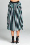 Striped Midi Skirt