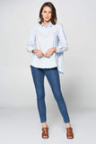LONG SLEEVE BUTTON UP COLLARED SHIRT
