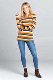 LONG SLEEVE STRIPED TOP
