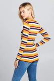 LONG SLEEVE STRIPED TOP