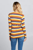LONG SLEEVE STRIPED TOP