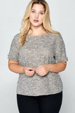 Short Sleeve Knit Top
