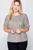 Short Sleeve Knit Top