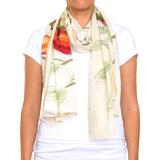 Ladybug hand painted scarves Made in Haiti