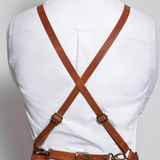LARGE LEATHER APRON WITH BACK-STRAP