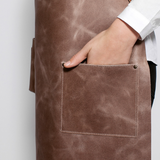 LARGE LEATHER APRON WITH BACK-STRAP