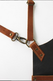 DULUXE LEATHER APRON WITH BACK-STRAP