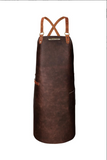 DULUXE LEATHER APRON WITH BACK-STRAP
