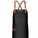 LARGE LEATHER APRON WITH BACK-STRAP