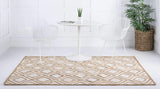 Natural White Diamond Jute Rug