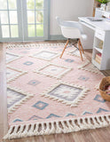 Natural Pink Boho Mesa Runner