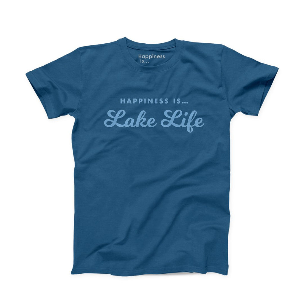 Men's Lake Life T-Shirt, Sea Blue