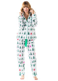 Women's Xmas Tree  Shirt + PJ Pant Set