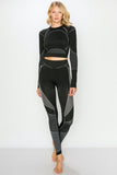 Flex Long Sleeve Crop Top and Legging Set