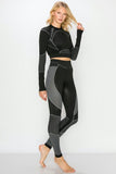 Flex Long Sleeve Crop Top and Legging Set