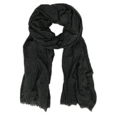 Charcoal Handloom  Cashmere Scarf